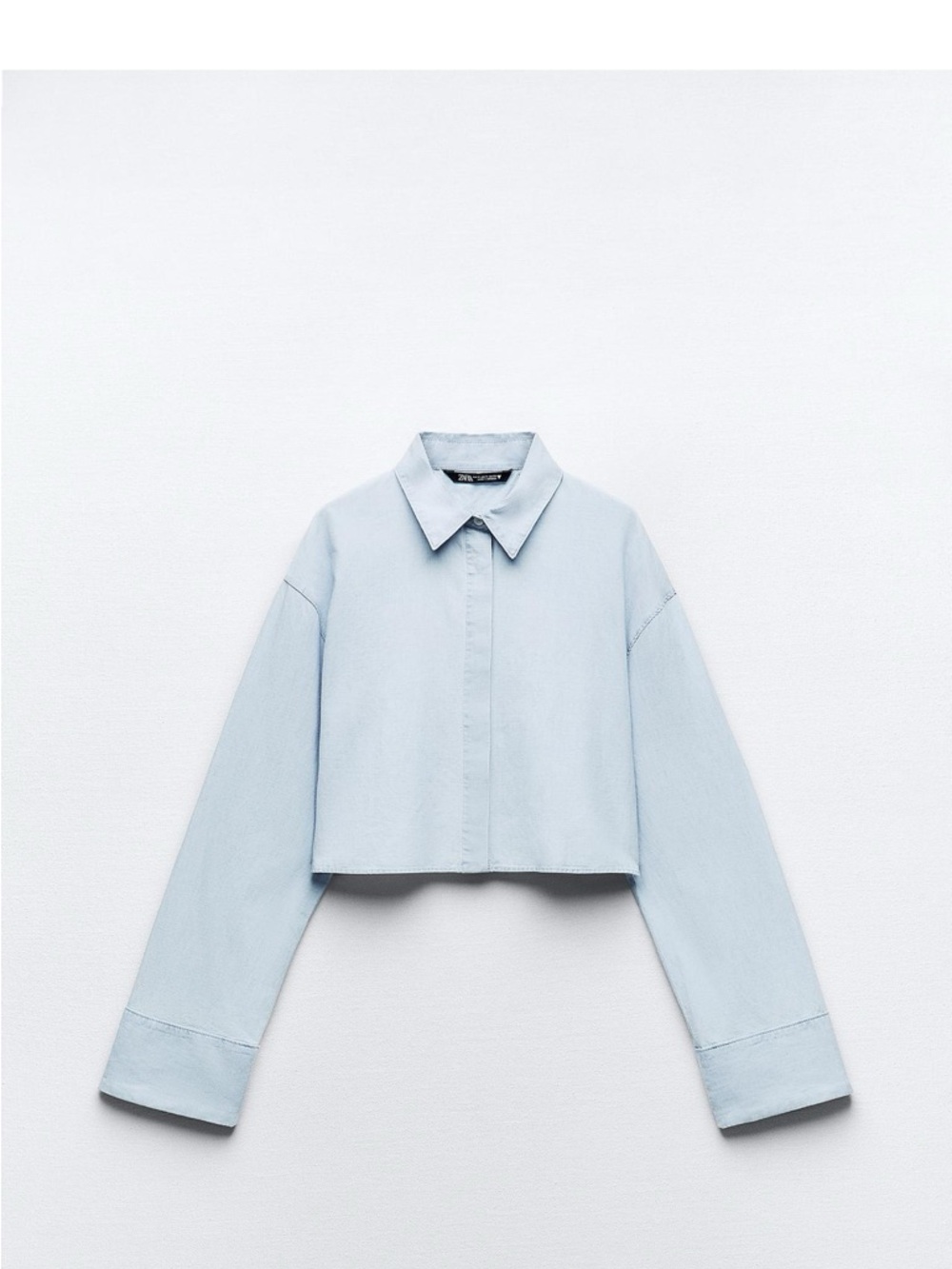 Zara - Cross Back Cropped shirt